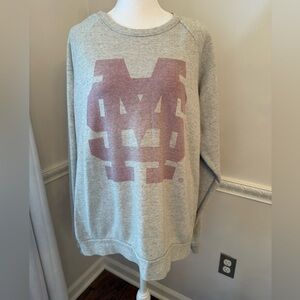 Homefield Missisippi State Gray Sweatshirt with Maroon Logo
